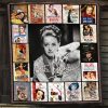 Bette Davis Movies Quilt Blanket Signature Gift for Fans 0