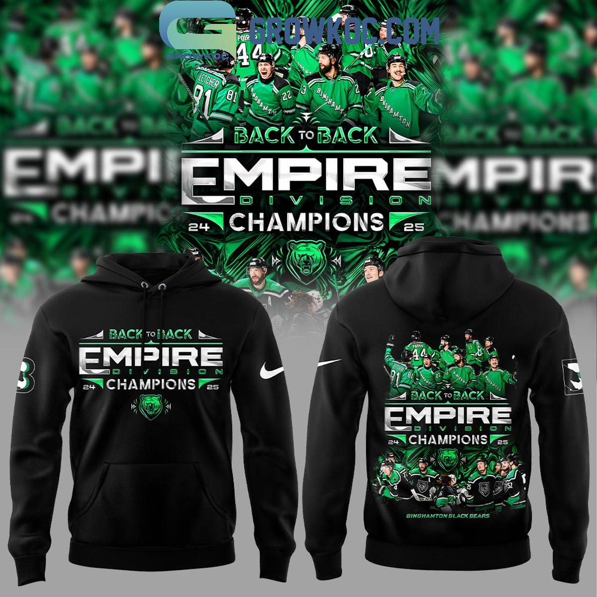 Binghamton Black Bears Empire Division Champions 2025 Hoodie T Shirt 1 6DSzm