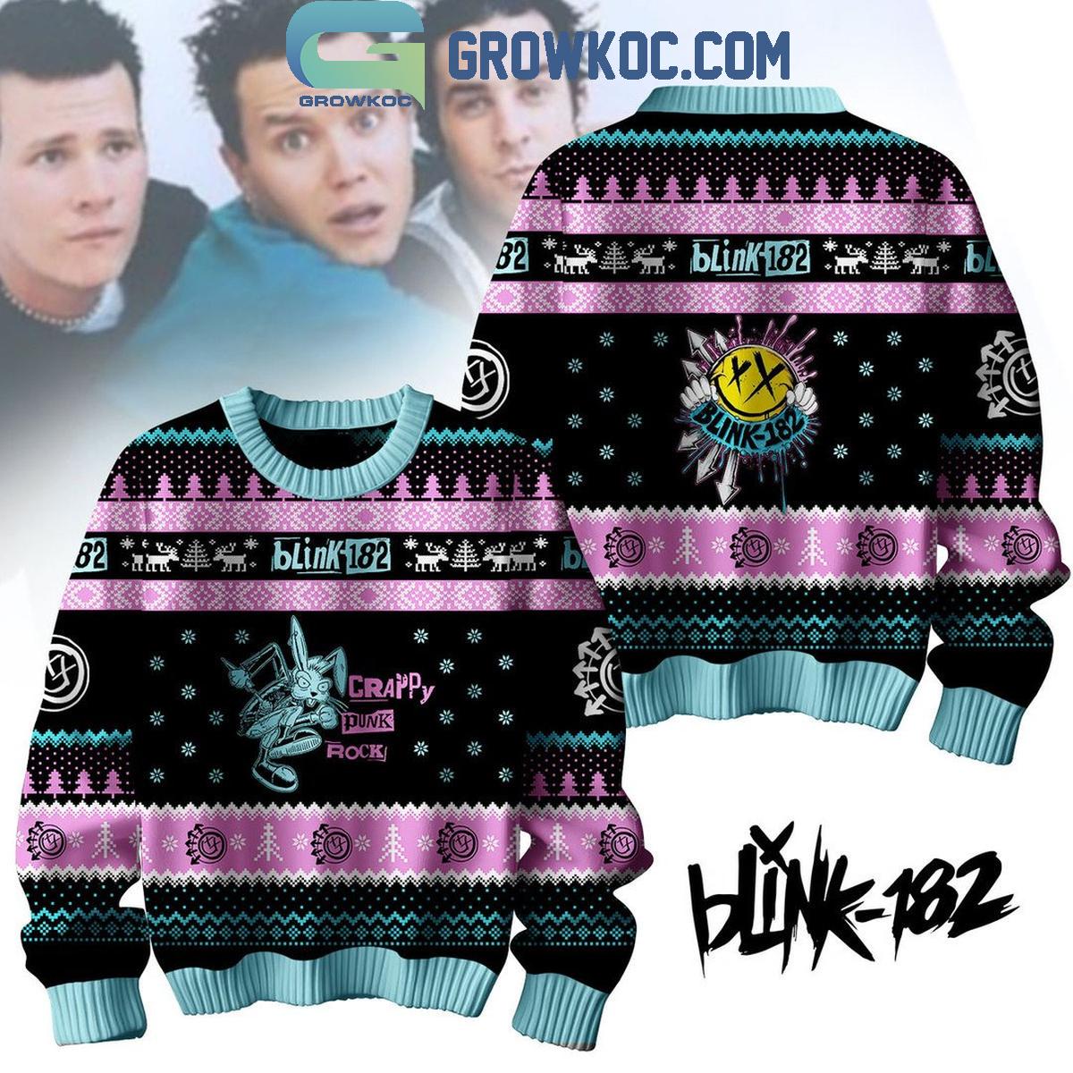 Bink 182 Fan 2024 Crappy Punk Rock Christmas Ugly Sweater 1 doMNy