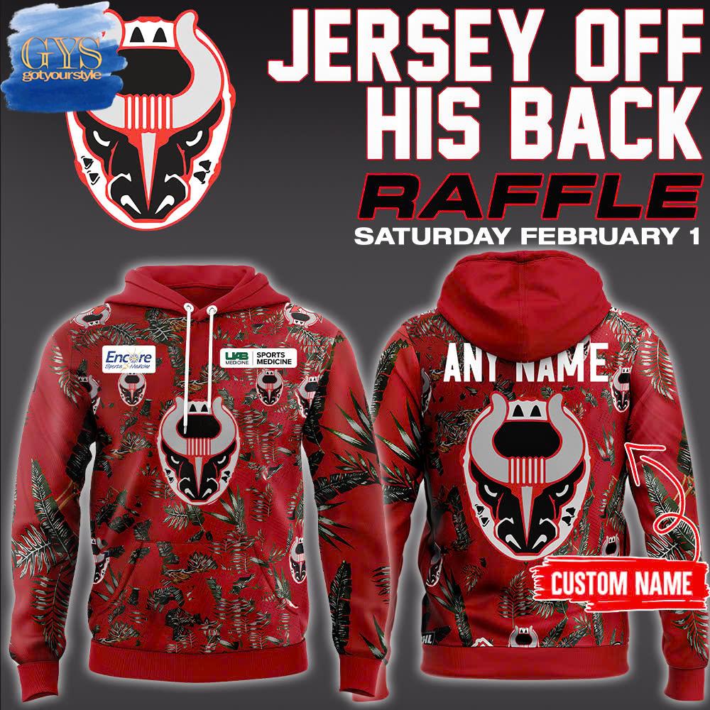 Birmingham Bulls Jersey Off Their Back Raffle Special Hoodie 1