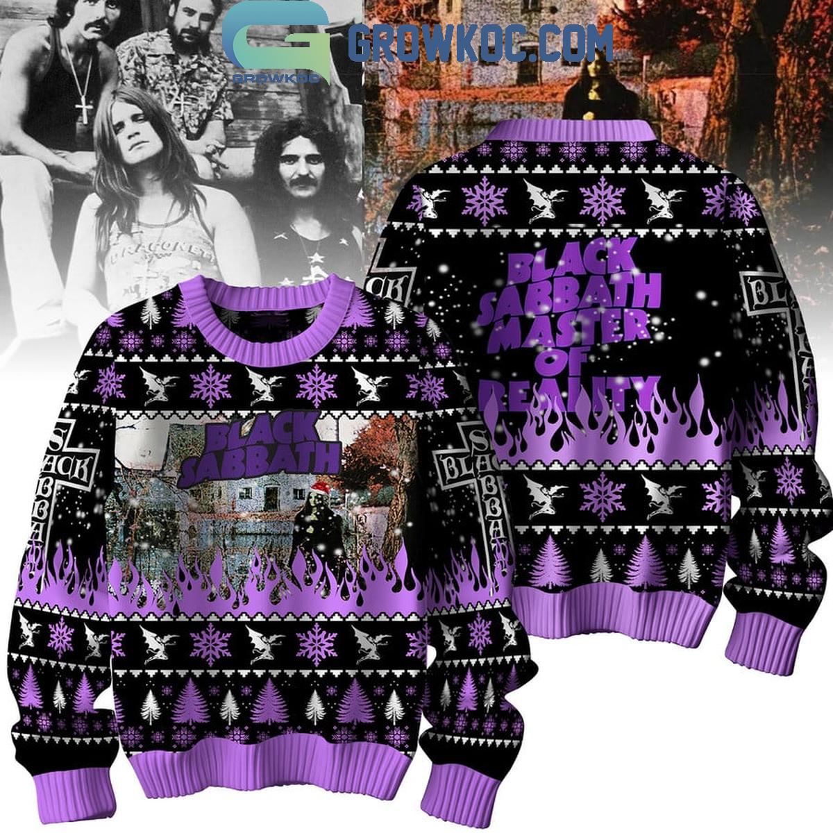 Black Sabbath Master Of Reality Christmas Ugly Sweater 1 QkhjW