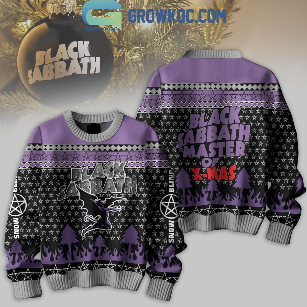 Black Sabbath Merry Christmas 2024 Snow Blind Ugly Sweater 1 VkTf5