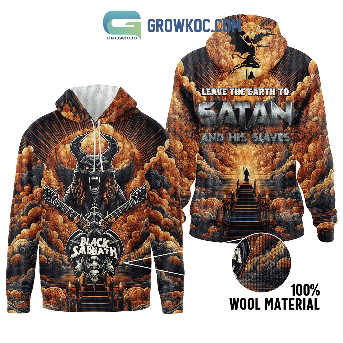 Black Sabbath Satan And His Slaves Hoodie Shirts2B1 p5seN