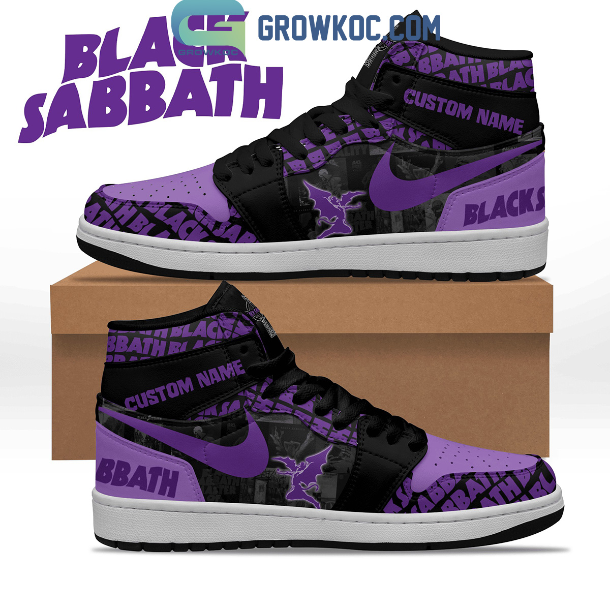Black Sabbath Sweet Leaf Personalized Air Jordan 1 Shoes2B1 vH7t2