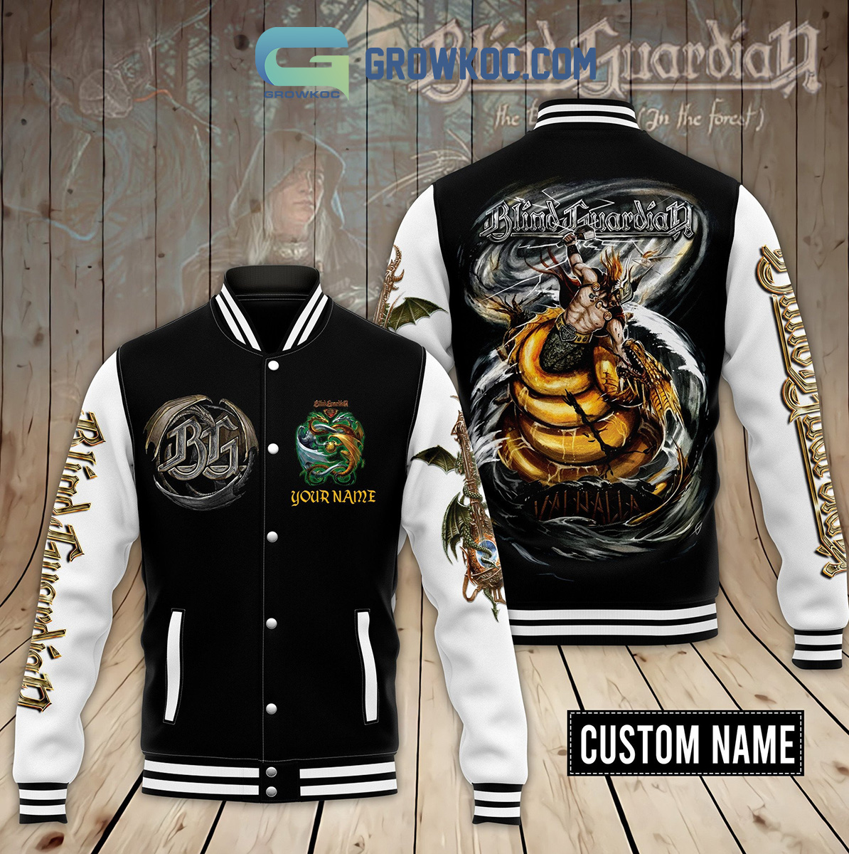 Blind Guardian Band Personalized Baseball Jacket2B1 WewyD