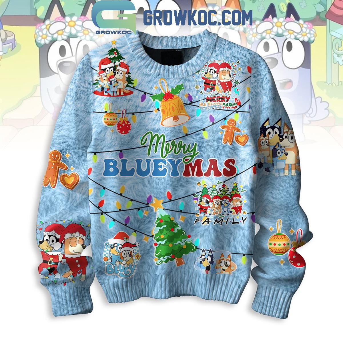 Bluey Merry Blueymas 2024 Fan Christmas Ugly Sweater 1 7xoW2