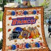 Boise State Broncos NCAA Football Welcome Fall Pumpkin Halloween Fleece Blanket Quilt2B1 K8BW1
