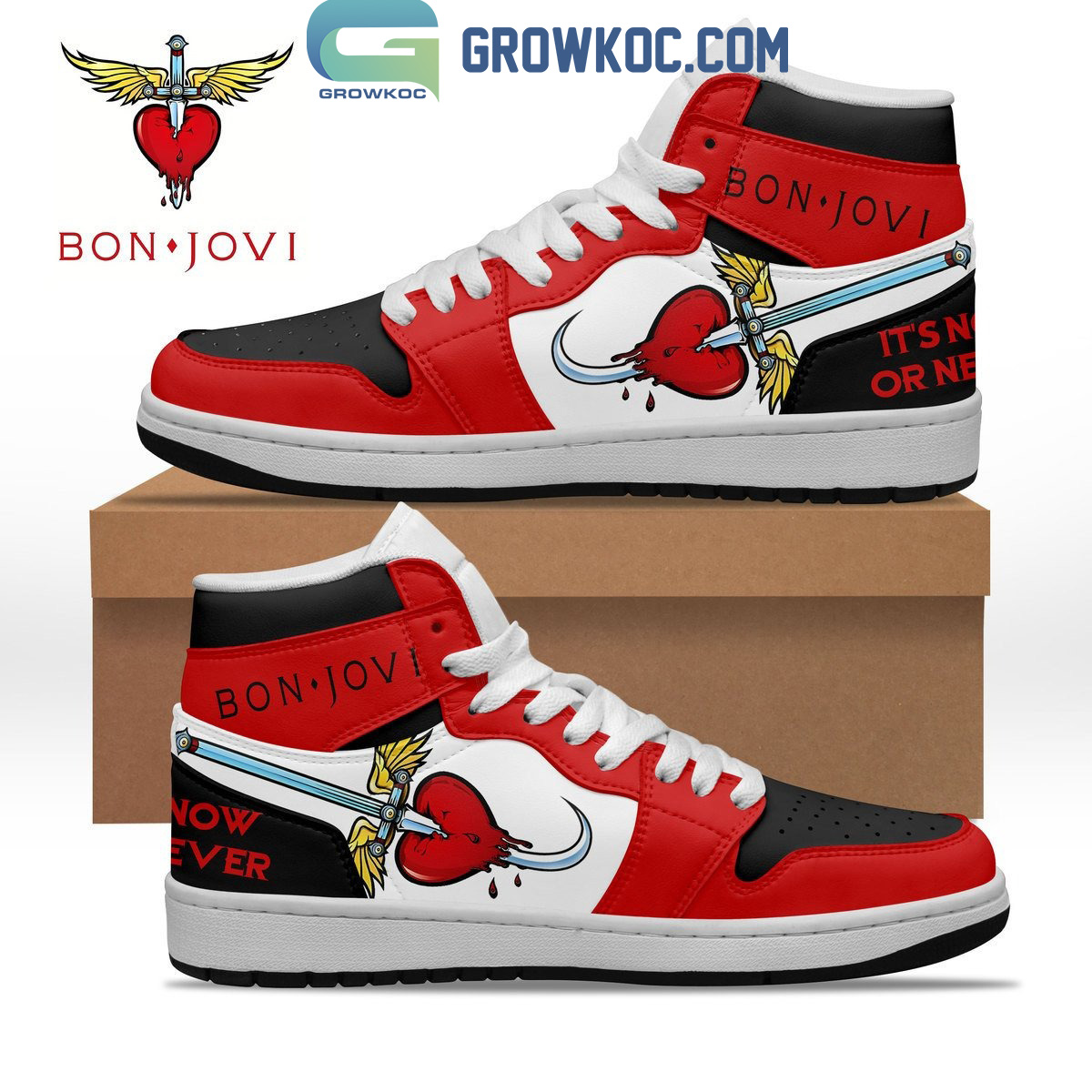 Bon Jovi Its Now Or Never Air Jordan 1 Shoes2B1 MEJfU