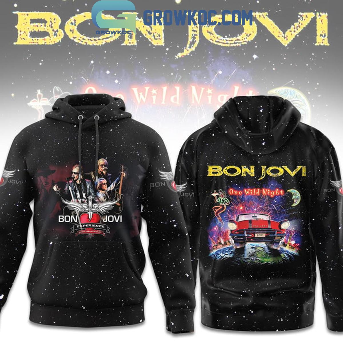 Bon Jovi One Wild Night Hoodie T Shirt 1 7A14n