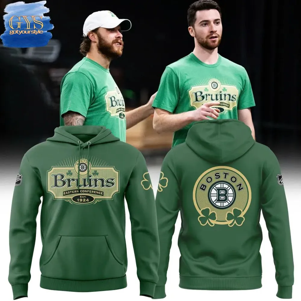 Boston Bruins St Patricks Day Retro Hoodie 1