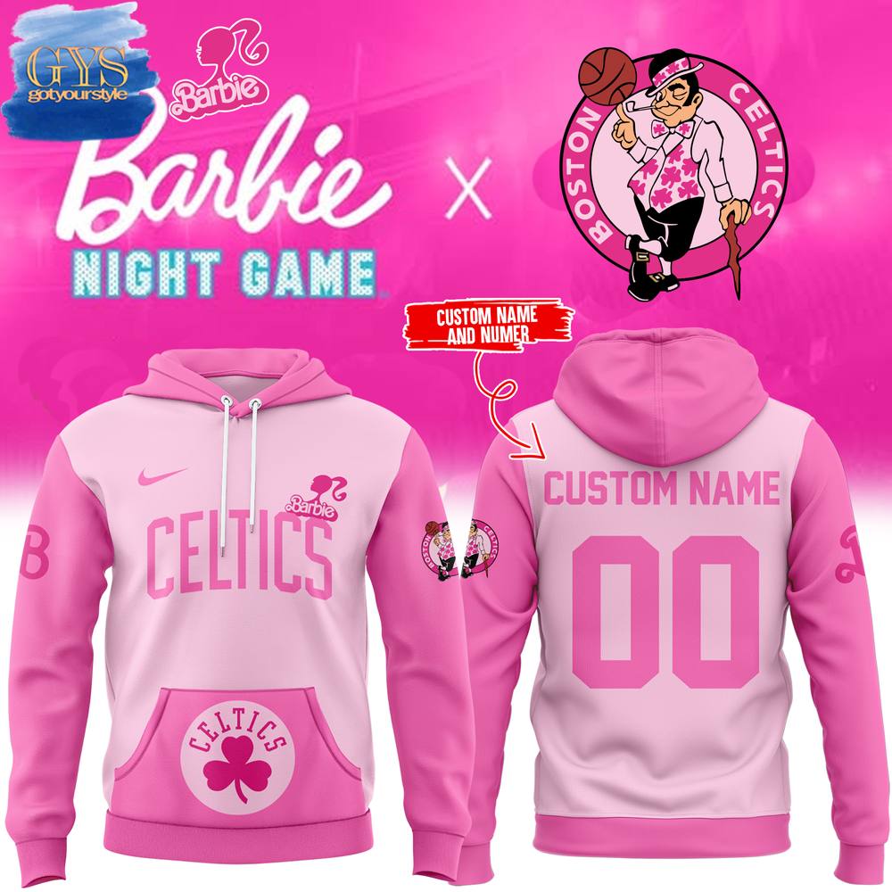 Boston Celtics x Barbie Night Game Limited Edition Hoodie 1