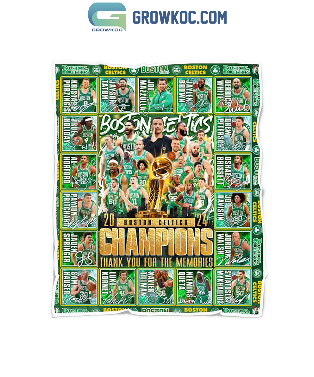 Boston2BCeltics2BChampions2BThank2BYou2BFor2BThe2BMemories2BFleece2BBlanket2BQuilt2B1 jcWeK