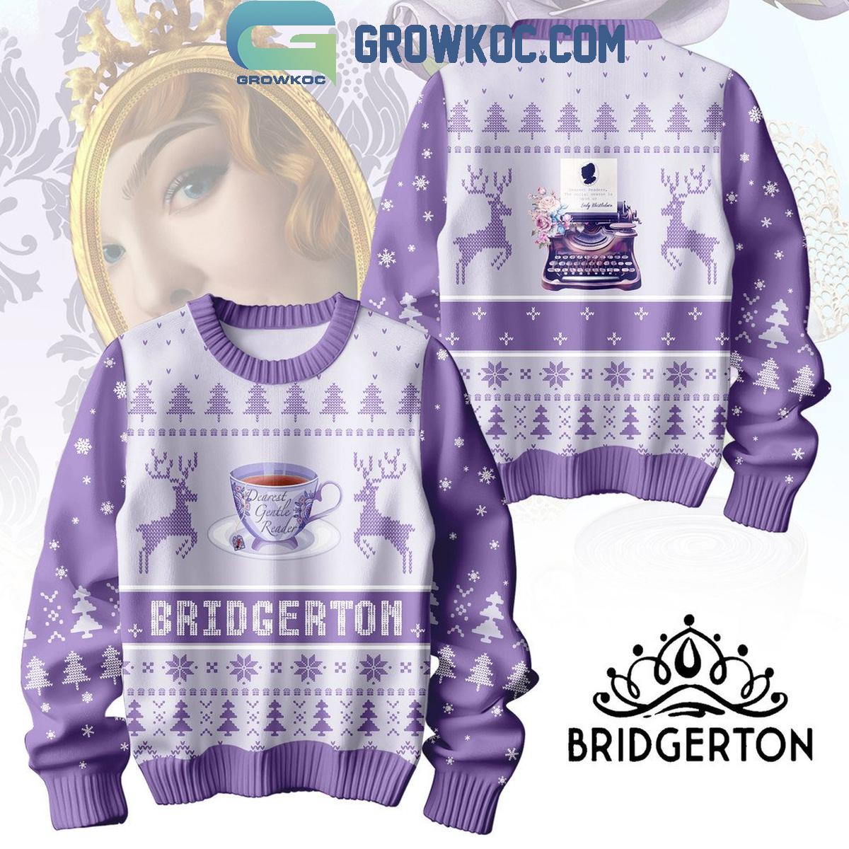 Bridgerton Spilling Some Tea On Christmas 2024 Ugly Sweater 1 mw814