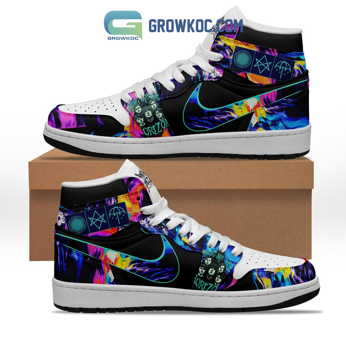 Bring Me The Horizon Love Umbrella Air Jordan 1 Shoes2B1 ICDzZ