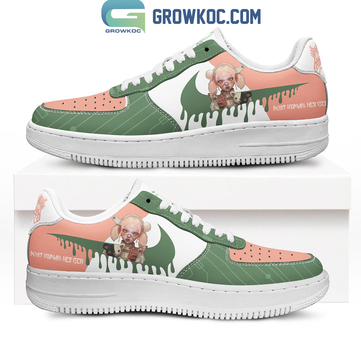 Bring Me The Horizon Post Human Nex Gen Fan Love Air Force 1 Shoes2B1 cxYdN