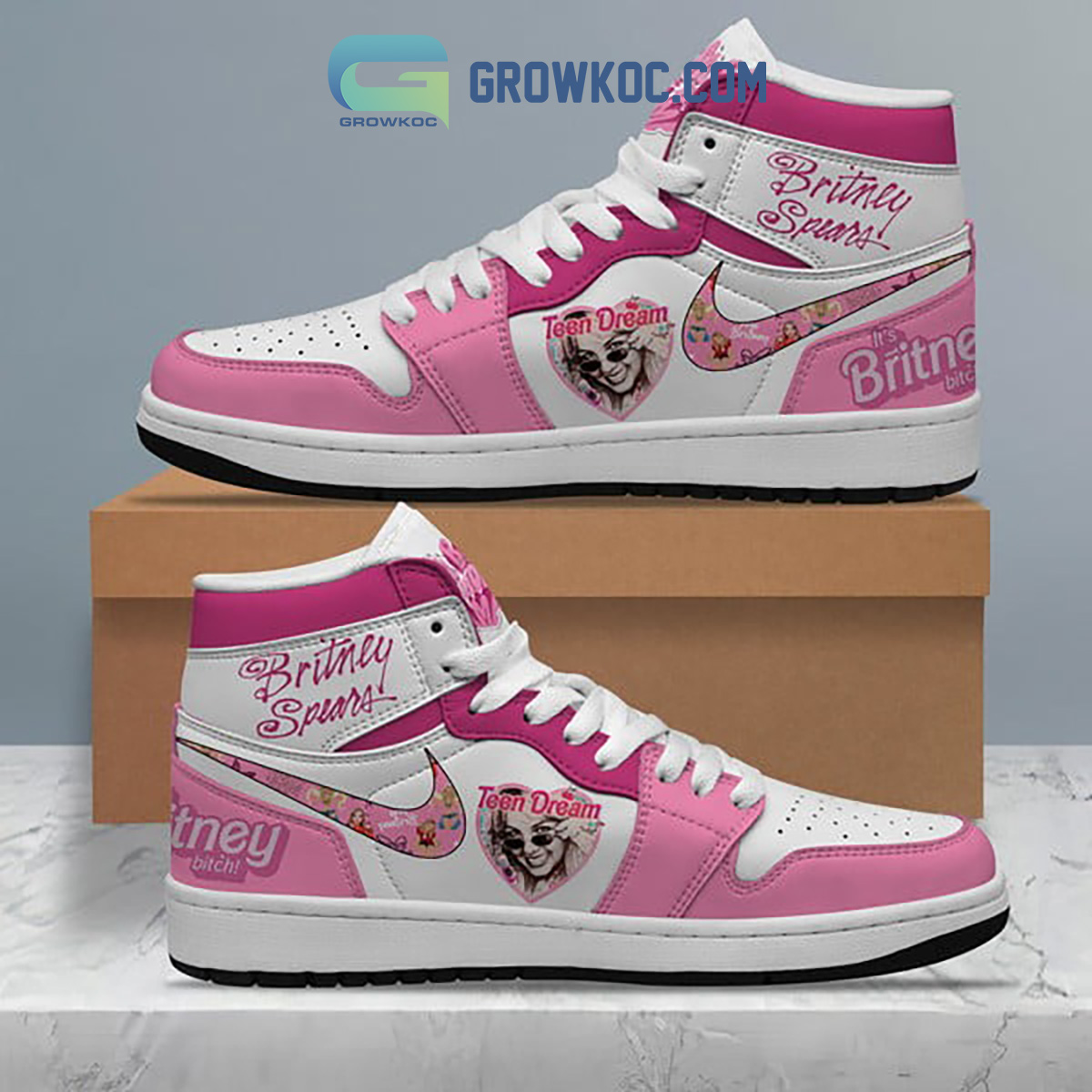 Britney Spears Team Dream Love Air Jordan 1 Shoe2B1 mm3VA