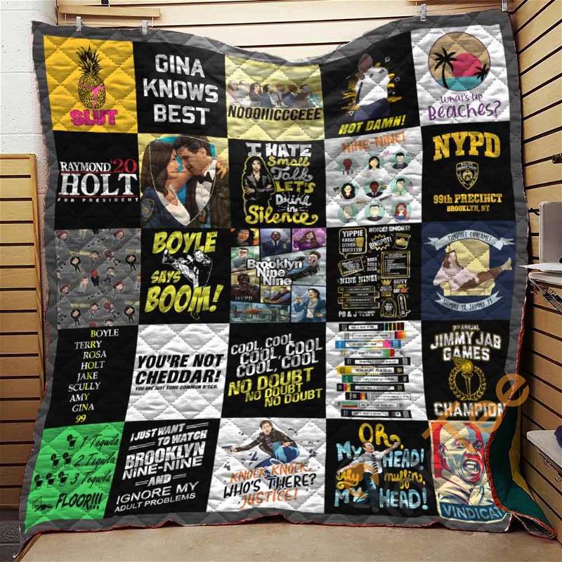 Brooklyn Nine Nine Quilt Blanket Bedding Set 0