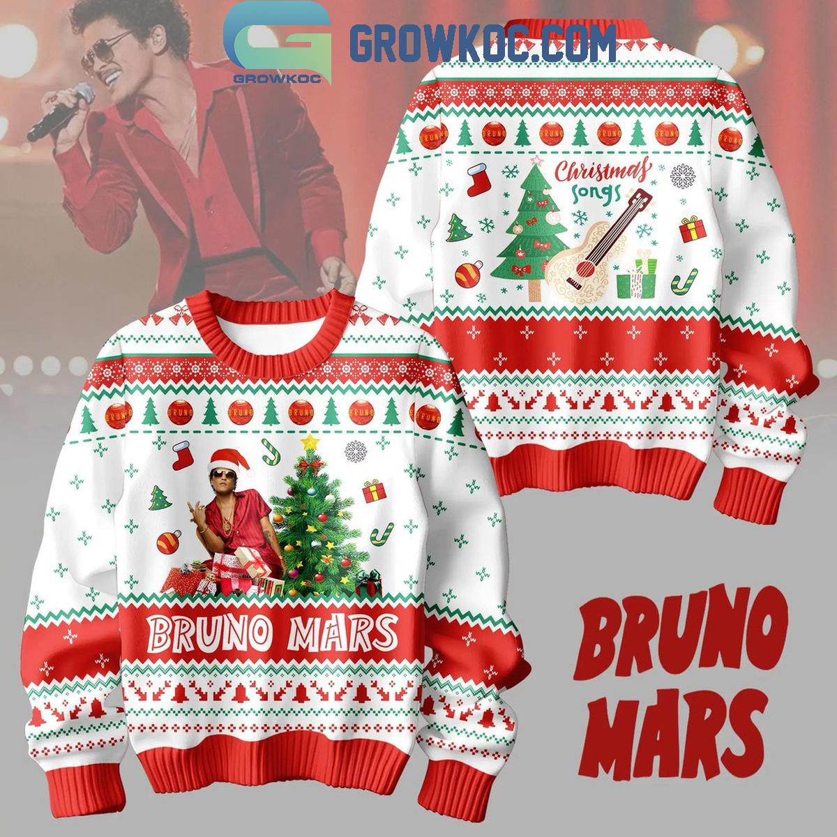 Bruno Mars 2024 Christmas Songs Ugly Sweater 1 YOnGW