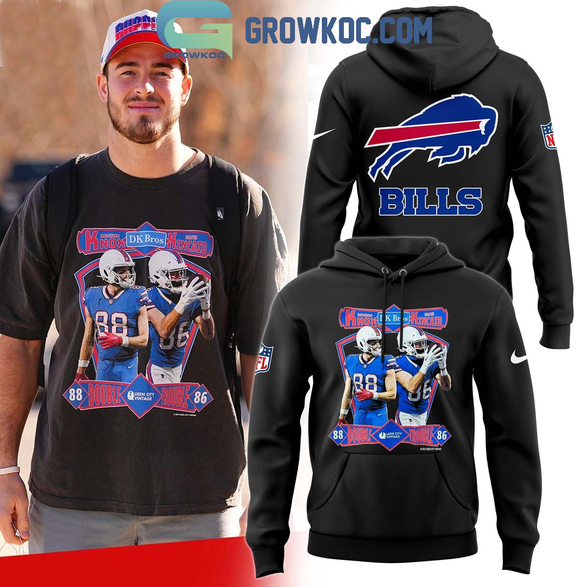 Buffalo Bills Dalton Kincaid Double Trouble Bills Hoodie T Shirt 1 5671V