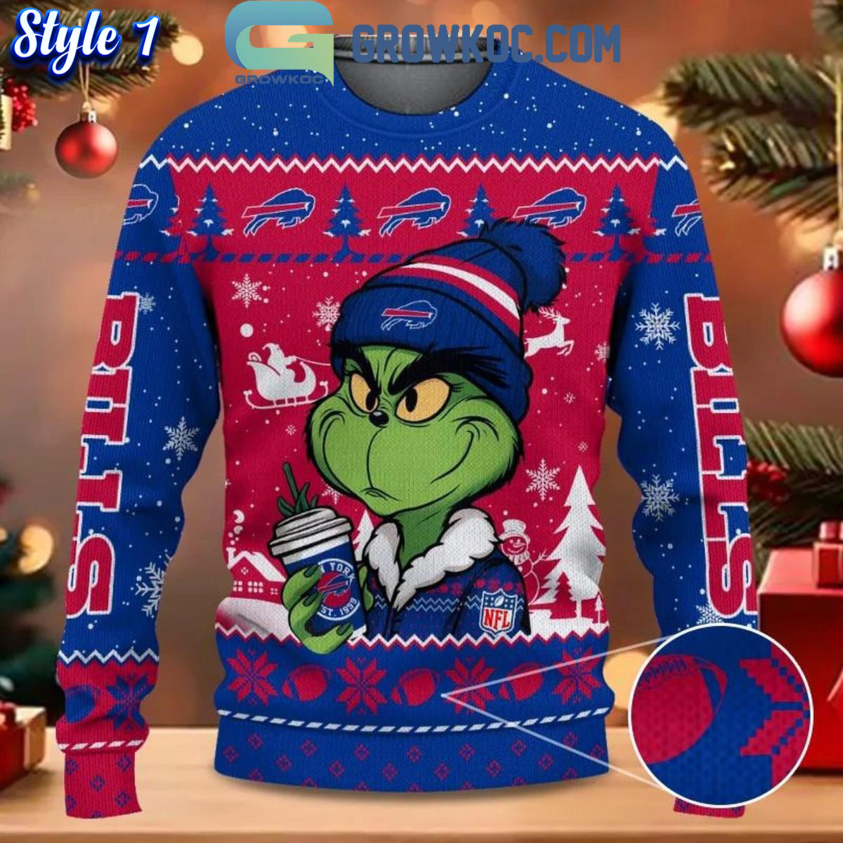 Buffalo Bills Grinch Stolen Christmas 2024 Grinchmas Ugly Sweater 1 DlHo3 1