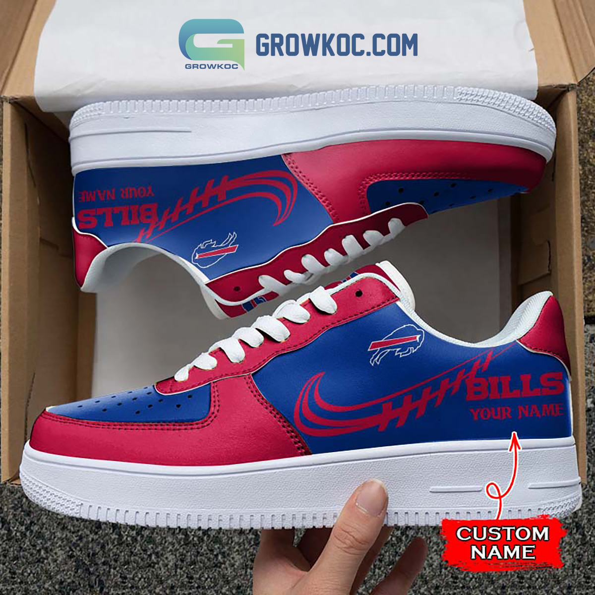 Buffalo Bills Personalized Air Force 1 Sneaker2B1 VmIsq