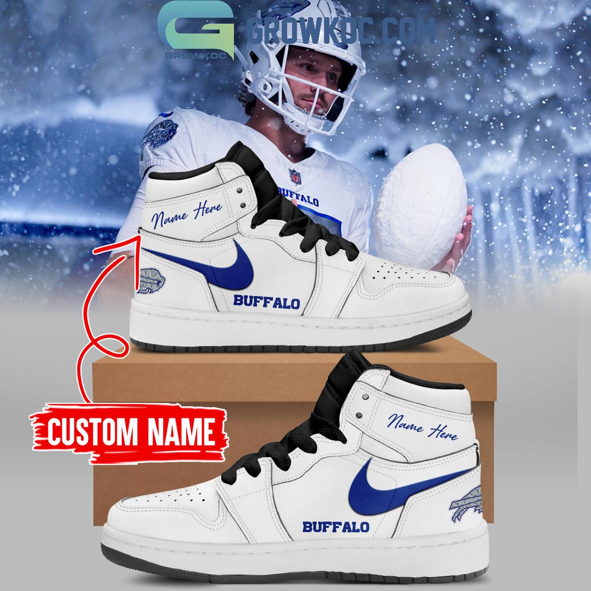 Buffalo Bills Rivalries Cold Front Air Jordan 1 Shoes 1 N3D6o