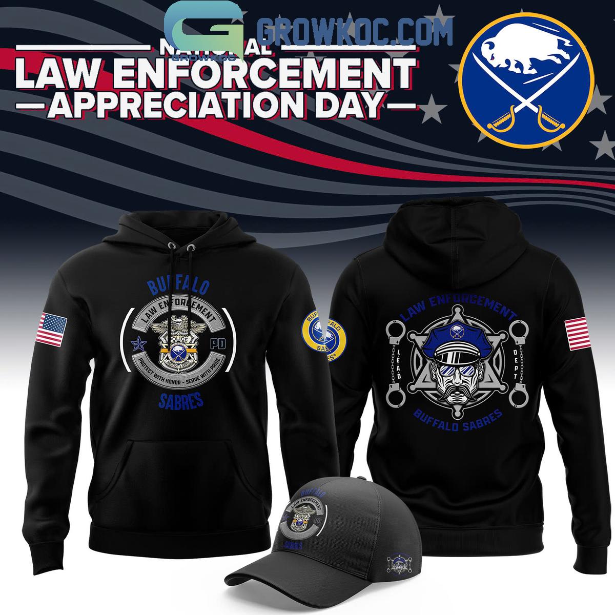 Buffalo Sabres 2024 For Law Enforcement Appreciation Day Hoodie T Shirt 1 8epmz