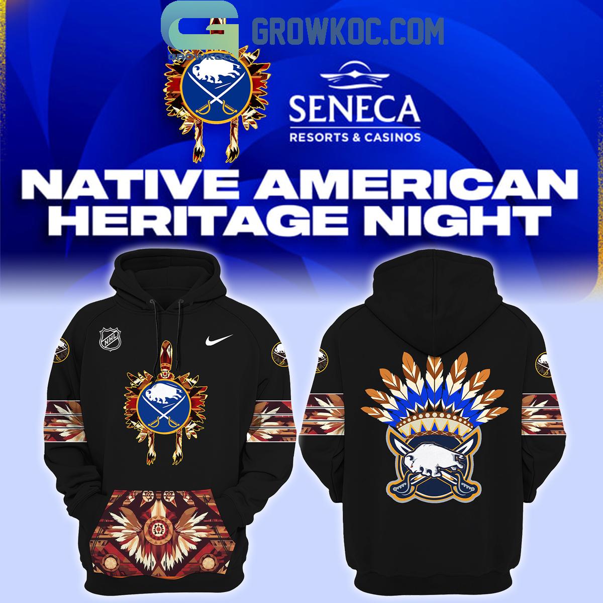 Buffalo Sabres Our Team Native American Heritage Hoodie T Shirt 1 q6bUJ