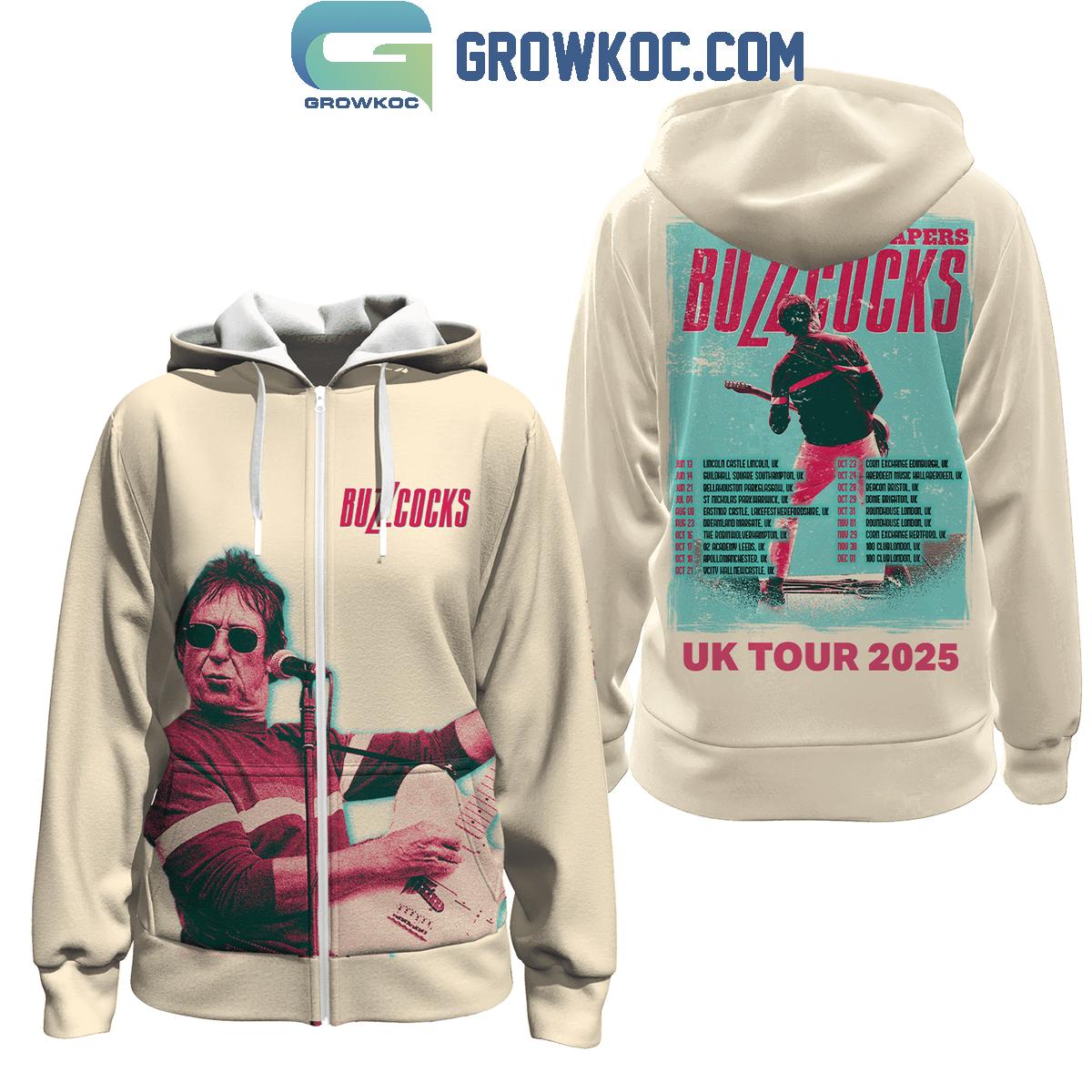 Buzzcocks UK Tour 2025 Hoodie Shirt 1 hvzUg