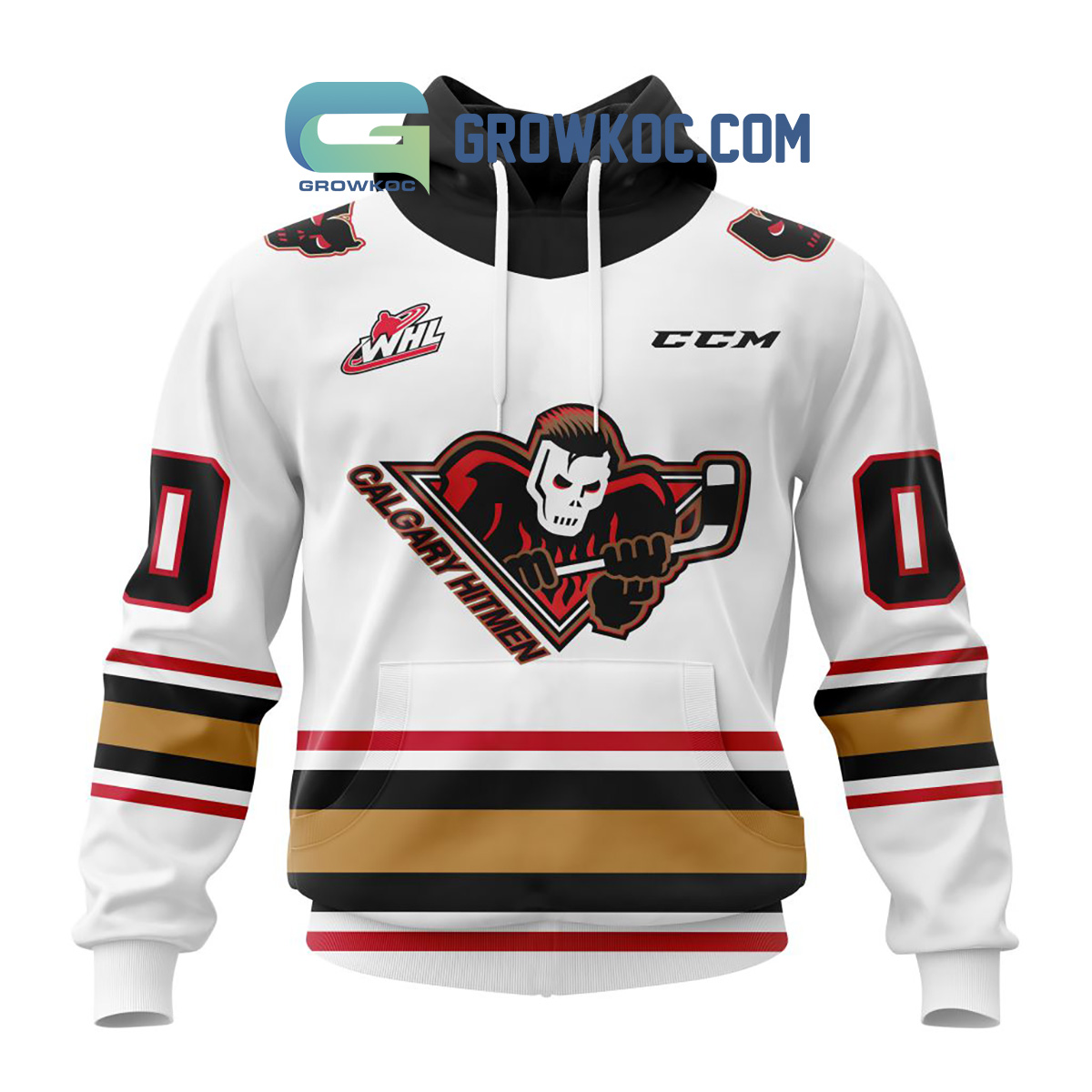 Calgary Hitmen Away Jersey Personalized Hoodie Shirts2B1 TrN6h
