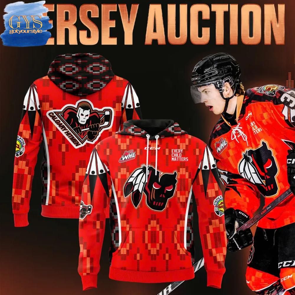Calgary Hitmen Every Child Matters Limited Edition Hoodie 1