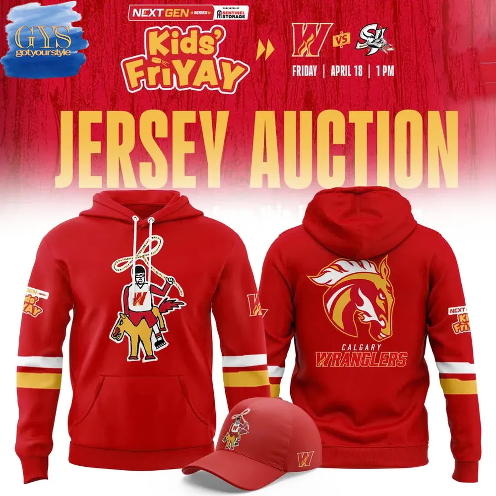 Calgary Wranglers Kids Friday Limited Edition Hoodie 1