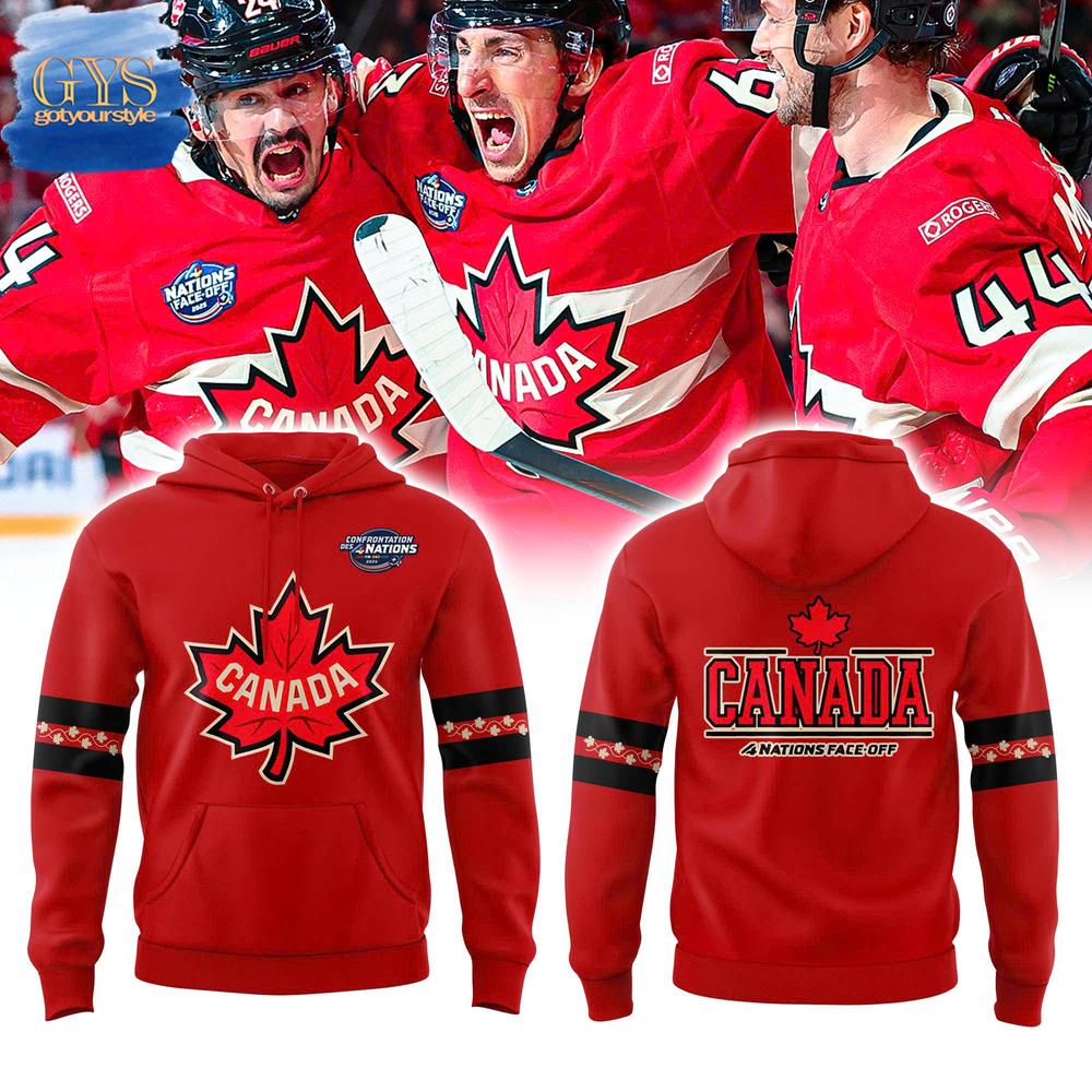 Canada Fanatics Red 2025 4 Nations Face Off Limited Edition Hoodie 1