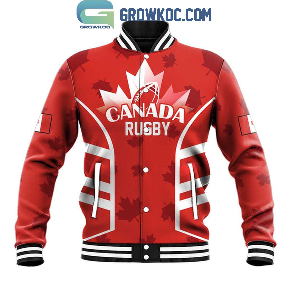 Canada Rugby Go Canucks Maple Leaf Pacific Personalized Baseball Jacket 1 aZXIp