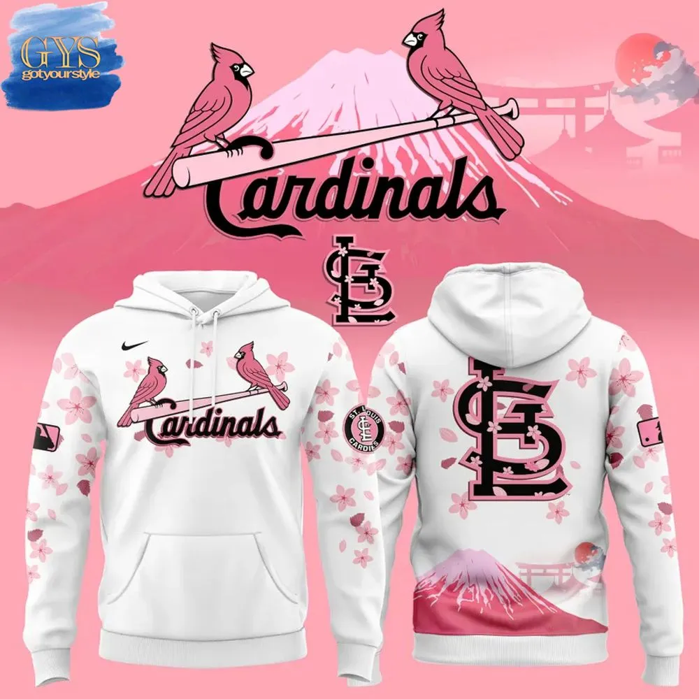 Cardinals Cherry Blossom Special Premium Edition Hoodie 1