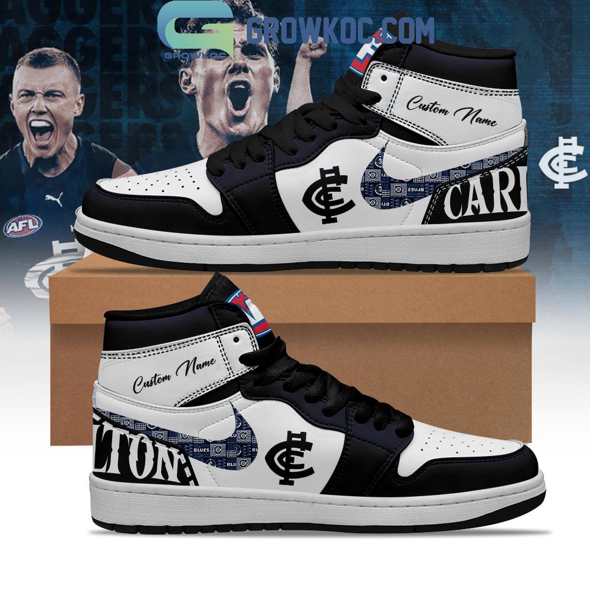 Carlton Blues Football Club AFL Personalized 2024 Air Jordan 1 Shoes 1 X5md2