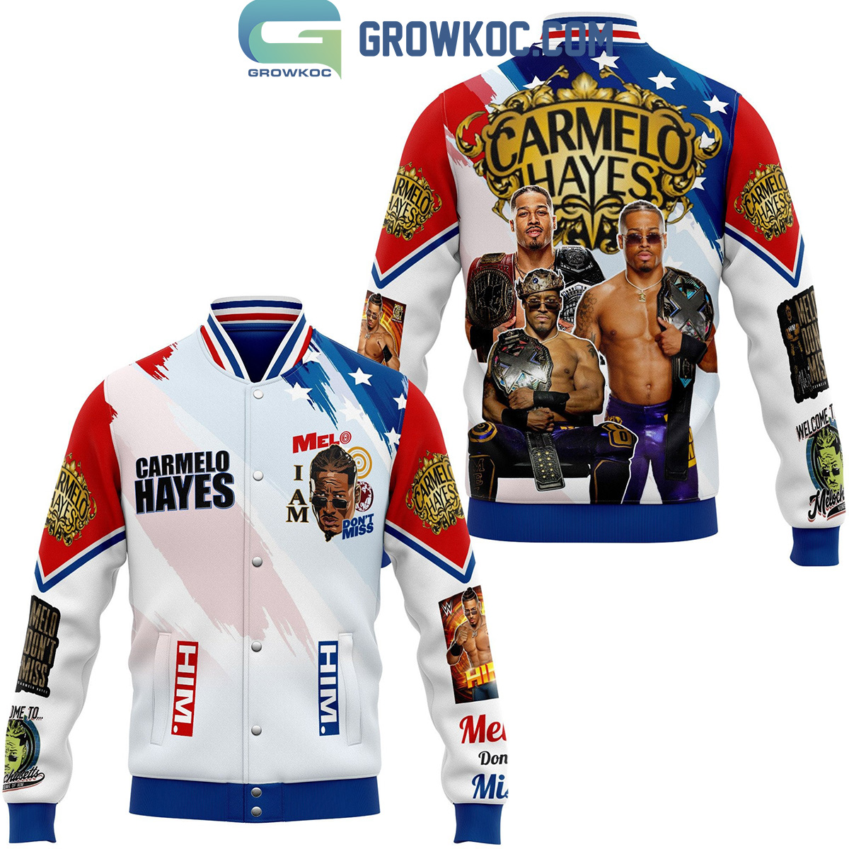 Carmelo Hayes Melo Dont Miss Baseball Jacket2B1 P6jJn