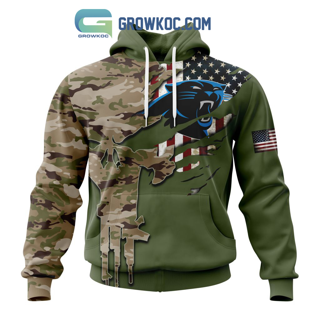 Carolina Panthers Personalized Veterans Camo Hoodie Shirt2B1 xUzTg