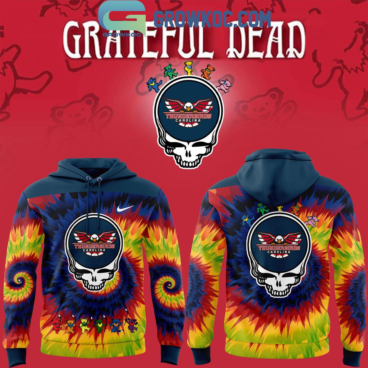 Carolina Thunderbirds Grateful Dead 2025 Hoodie T Shirt 1 Q5KNm
