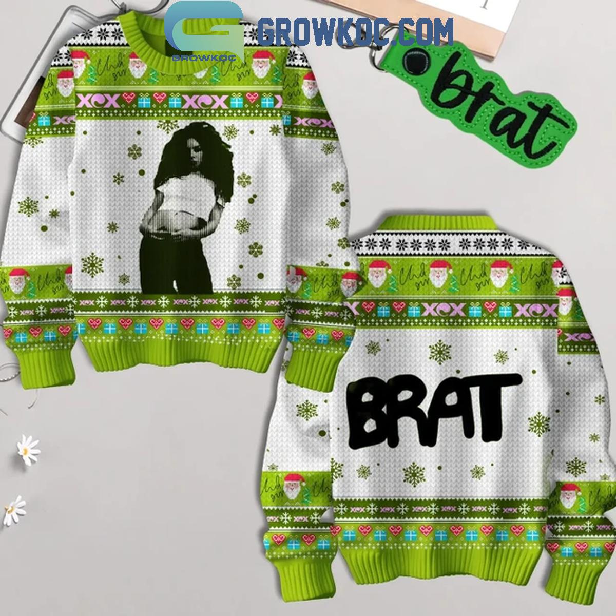Charlie XCX Brat Album Memories 2024 Christmas Ugly Sweater 1 DPXR7