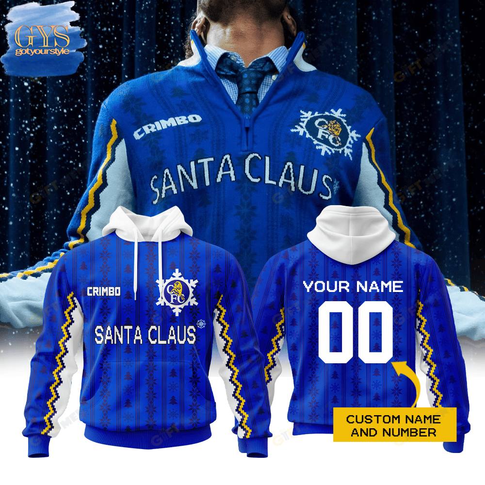 Chelsea FC Santa Claus Limited Edition Hoodie 1