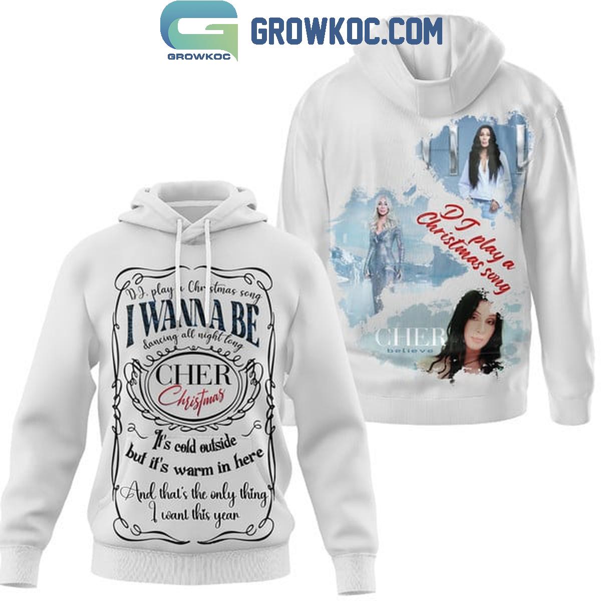 Cher DJ Play A Christmas Song Hoodie T Shirt 1 Guzy5