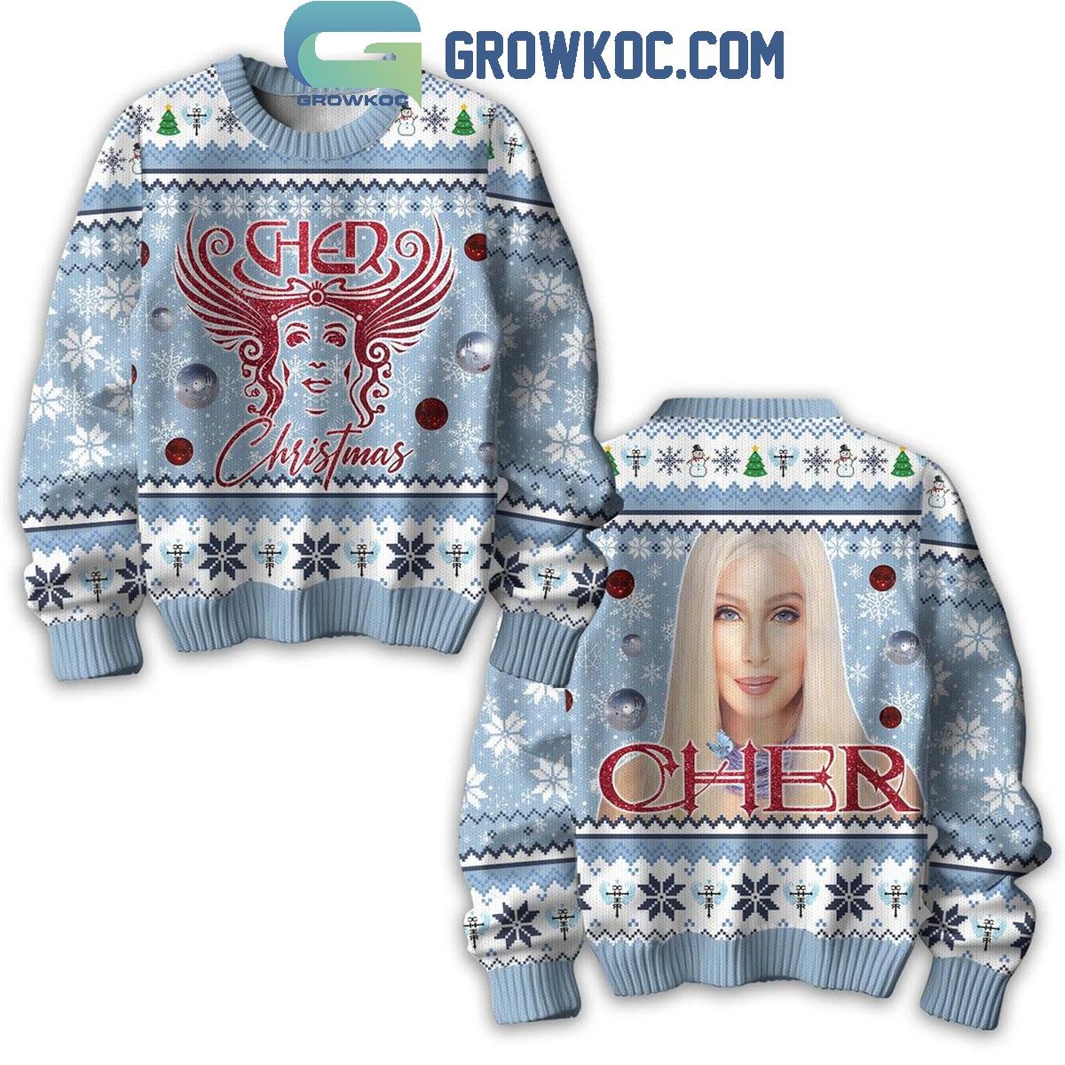 Cher Merry Christmas 2024 Ugly Sweater 1 YmNT7
