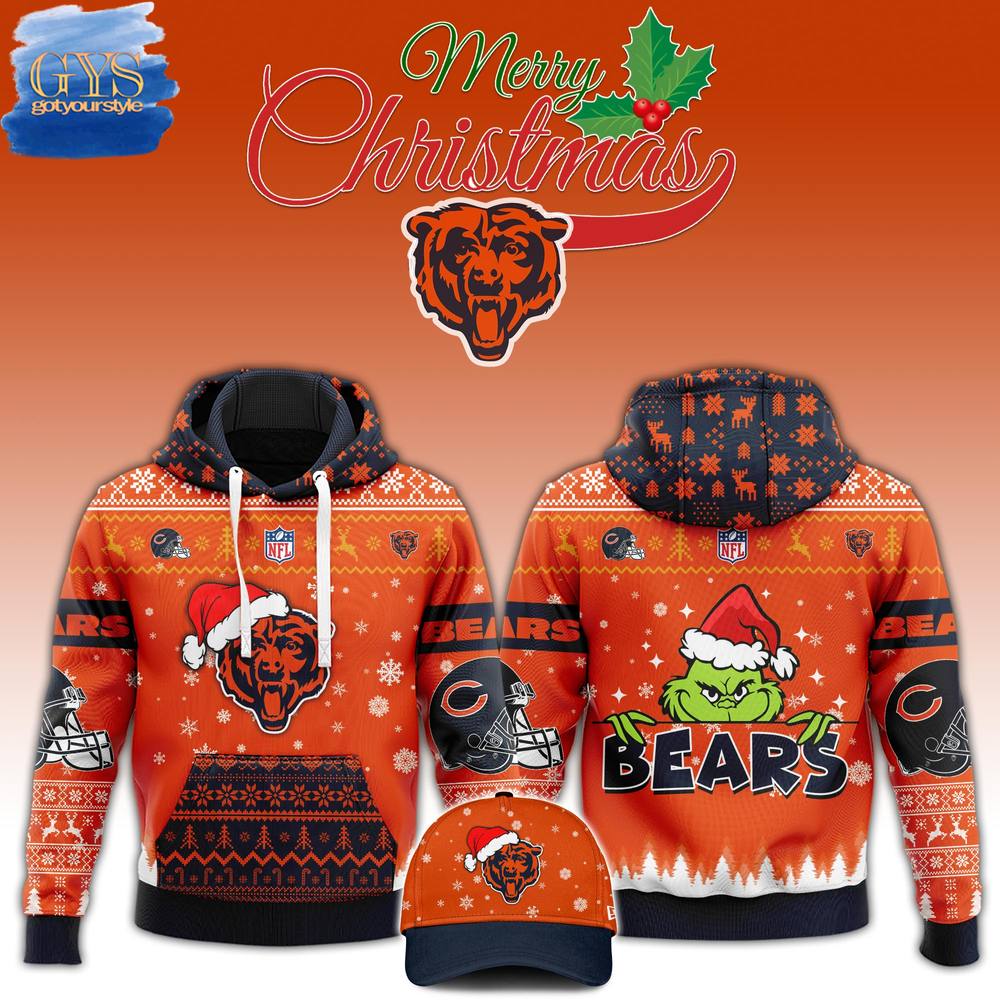 Chicago Bears 2024 Christmas Limited Edition Hoodie 1