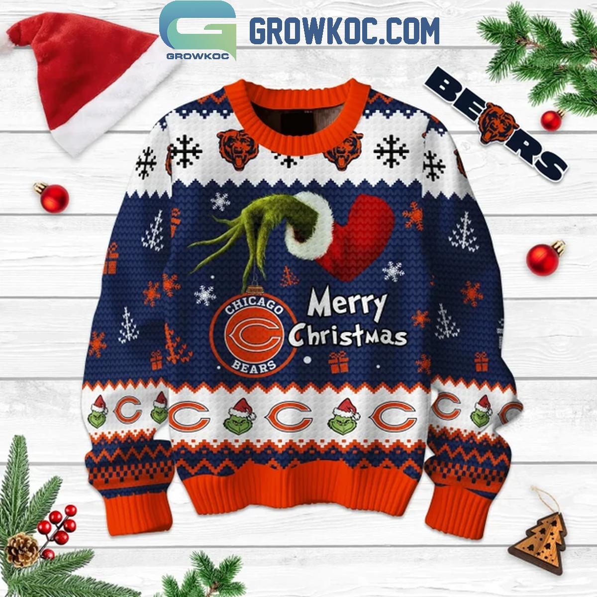 Chicago Bears 2024 Football Fan Merry Christmas Ugly Sweater 1 R8wyA