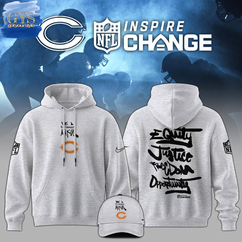 Chicago Bears NFL Be A Change Maker Hoodie 1