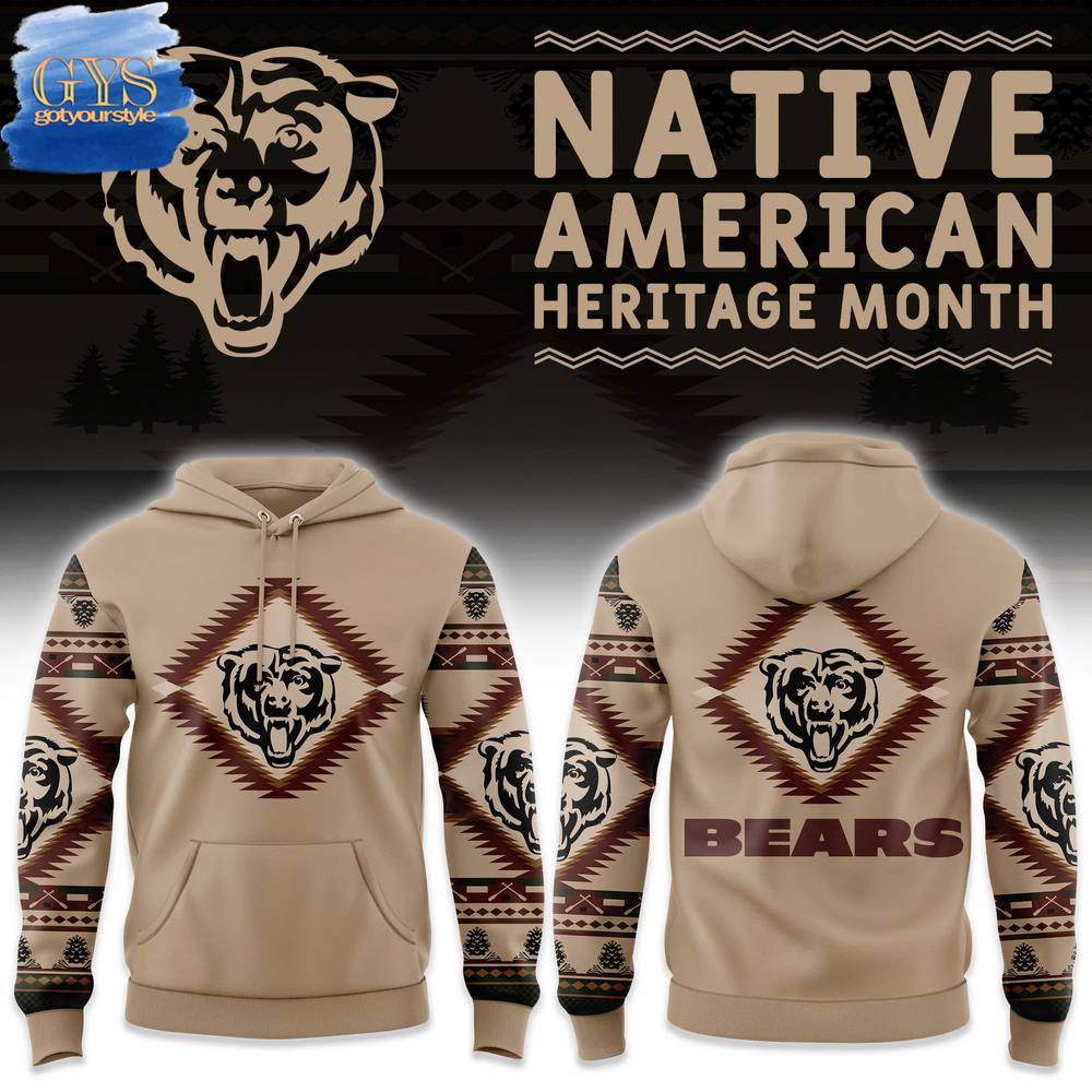 Chicago Bears NFL x National Native American Heritage Month Limited Edition Hoodie 1