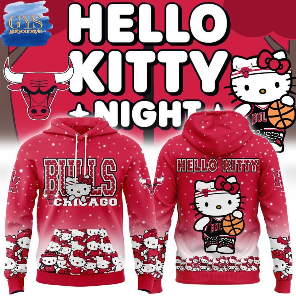 Chicago Bulls Hello Kitty Night 2025 Hoodie 1