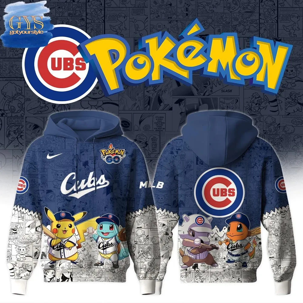 Chicago Cubs x Pokemon GO Special Edition Hoodie 1