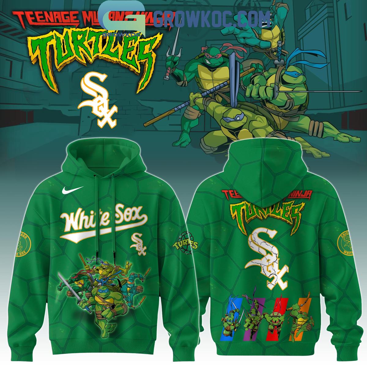 Chicago White Sox MLB Ninja Turtles 2025 Special Hoodie T Shirt 1 kSZeH
